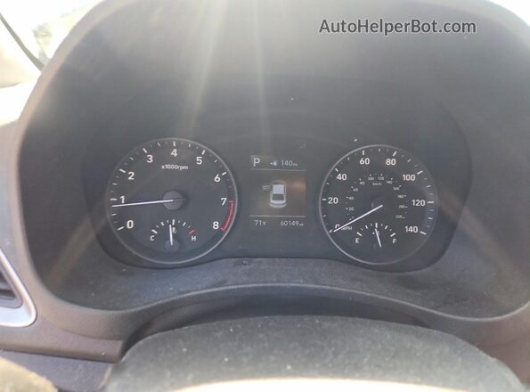 3KPC34A38JE005282 2018 HYUNDAI ACCENT Blue Instrument cluster view