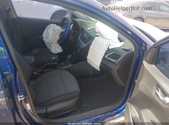 3KPC34A3XJE004876 2018 HYUNDAI ACCENT Blue Սալոնի դիմացի տեսք