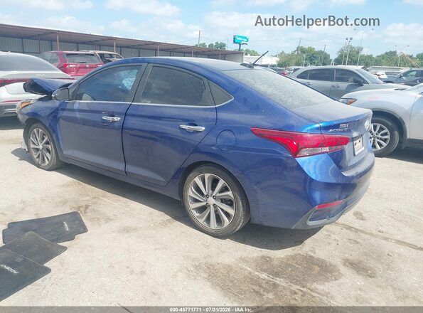 3KPC34A3XJE004876 2018 HYUNDAI ACCENT Blue Հետևի ձախ
