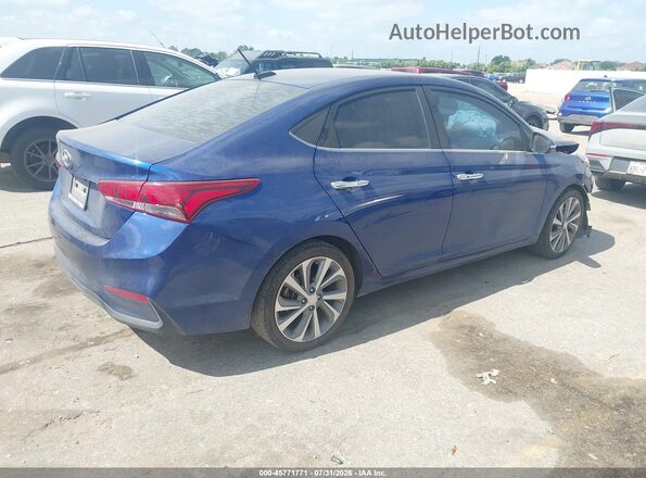 3KPC34A3XJE004876 2018 HYUNDAI ACCENT Blue Հետևի աջ