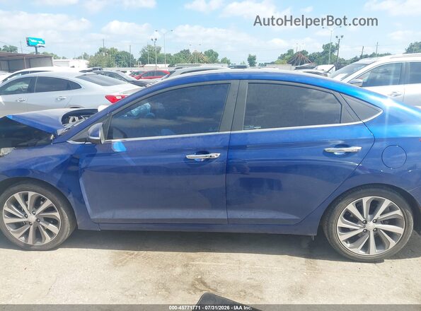 3KPC34A3XJE004876 2018 HYUNDAI ACCENT Blue Սալոնի 360 աստիճան տեսք