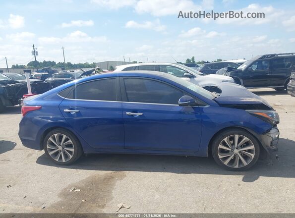 3KPC34A3XJE004876 2018 HYUNDAI ACCENT Blue Սալոնի հետևի տեսք