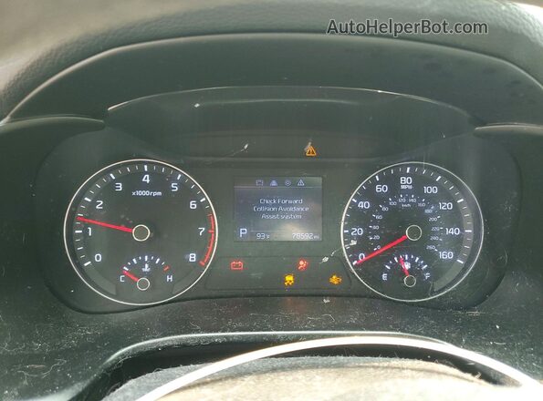 3KPF24AD0LE173879 2020 KIA FORTE Charcoal ხელსაწყოთა პანელის ხედი
