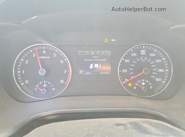 3KPF24AD0ME373016 2021 KIA FORTE Red Vista del cuadro de instrumentos