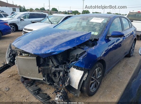 3KPF24AD0NE444118 2022 KIA FORTE Blue Передня ліва чверть