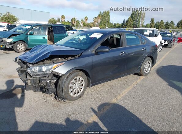 3KPF24AD1KE012164 2019 KIA FORTE Gray Առջևի ձախ երեք քառորդ տեսարան