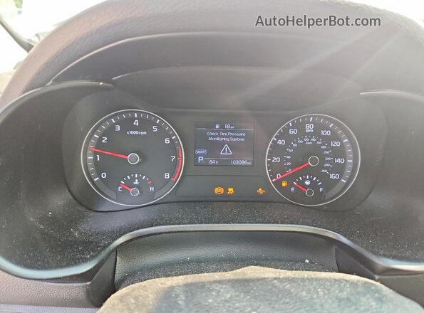 3KPF24AD1KE051353 2019 KIA FORTE White Instrument cluster view