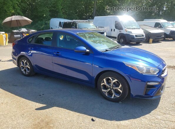 3KPF24AD1LE150398 2020 KIA FORTE Blue Delantero derecho