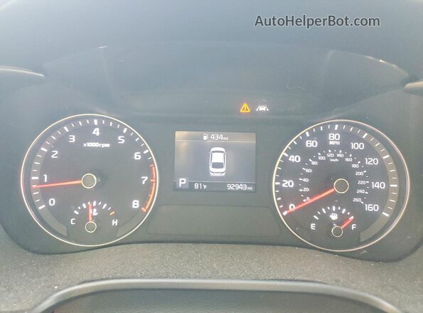 3KPF24AD1LE150398 2020 KIA FORTE Blue Vista del cuadro de instrumentos