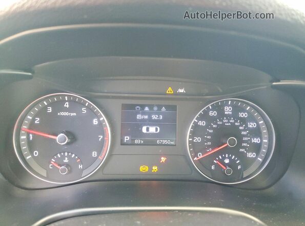 3KPF24AD1LE169775 2020 KIA FORTE Gray Вид щитка приладів