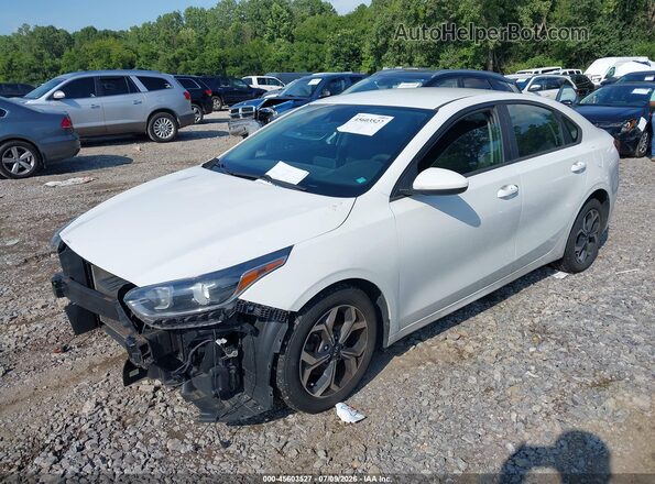 3KPF24AD1LE175429 2020 KIA FORTE White Առջևի ձախ երեք քառորդ տեսարան