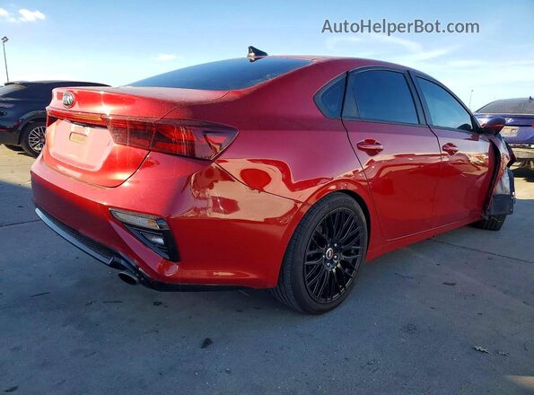 3KPF24AD1LE242482 2020 KIA FORTE Красный Задняя правая четверть