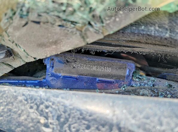 3KPF24AD1ME325153 2021 KIA FORTE Blue VIN კოდის სტიკერის ხედი