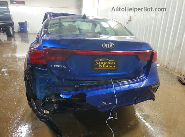 3KPF24AD1ME325153 2021 KIA FORTE Blue უკანა ხედი