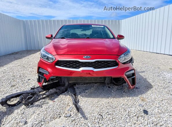 3KPF24AD1ME335794 2021 KIA FORTE Красный Вид спереди
