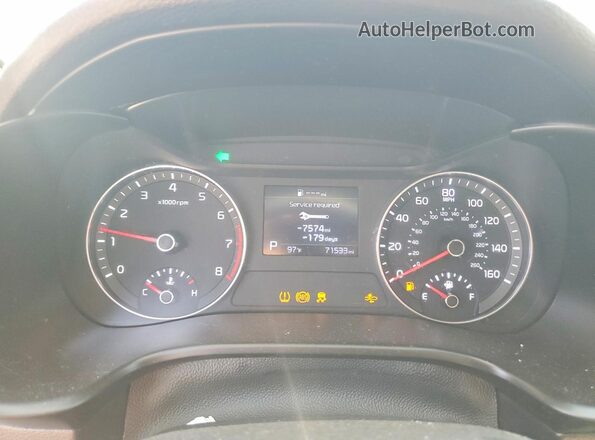 3KPF24AD1ME362381 2021 KIA FORTE White Widok zestawu wskaźników