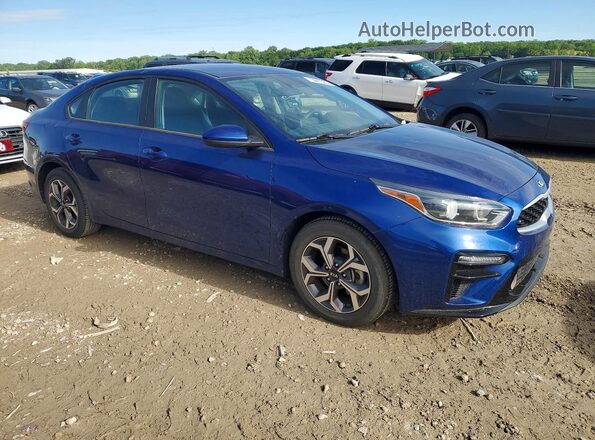 3KPF24AD1ME370075 2021 KIA FORTE Blue Front right