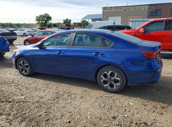 3KPF24AD1ME370075 2021 KIA FORTE Blue Rear left