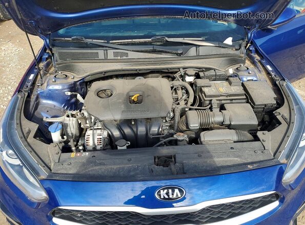 3KPF24AD1ME370075 2021 KIA FORTE Blue Rear interior view