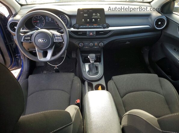 3KPF24AD1ME370075 2021 KIA FORTE Blue Dashboard view