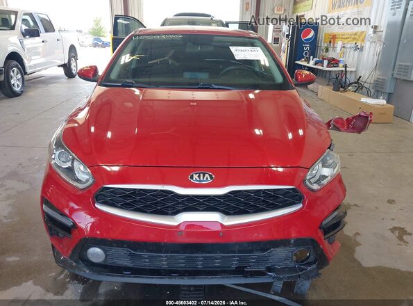 3KPF24AD1ME371159 2021 KIA FORTE Red Widok zestawu wskaźników