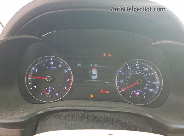 3KPF24AD1NE437517 2022 KIA FORTE Белый Вид щитка приборов