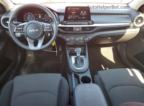 3KPF24AD1PE602615 2023 KIA FORTE Red Dashboard view