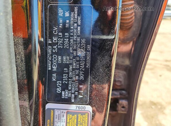 3KPF24AD1PE685396 2023 KIA FORTE Black Widok naklejki z numerem VIN
