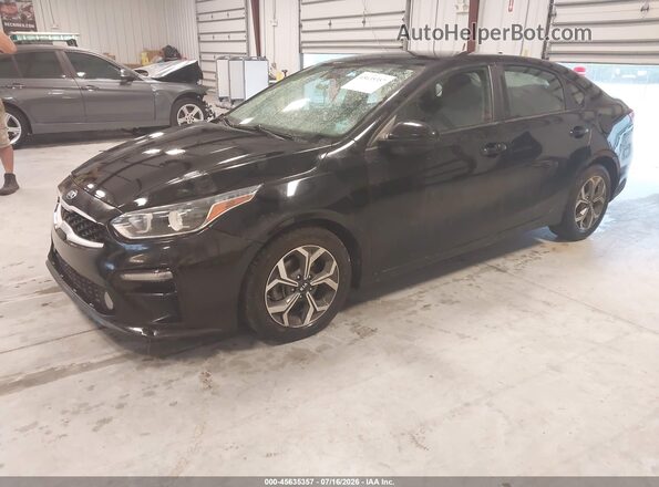 3KPF24AD2KE037266 2019 KIA FORTE Black წინა მარცხენა ხედი სამი მეოთხედიდან
