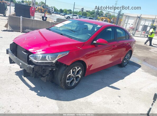 3KPF24AD2KE055363 2019 KIA FORTE Red Передня ліва чверть
