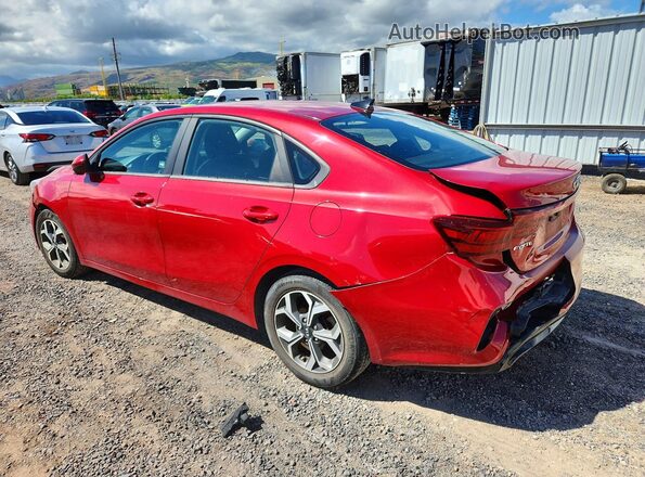 3KPF24AD2KE121247 2019 KIA FORTE Red Trasero izquierdo