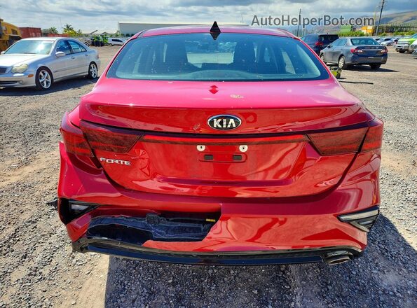 3KPF24AD2KE121247 2019 KIA FORTE Red Vista trasera