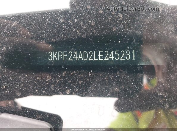 3KPF24AD2LE245231 2020 KIA FORTE Red 