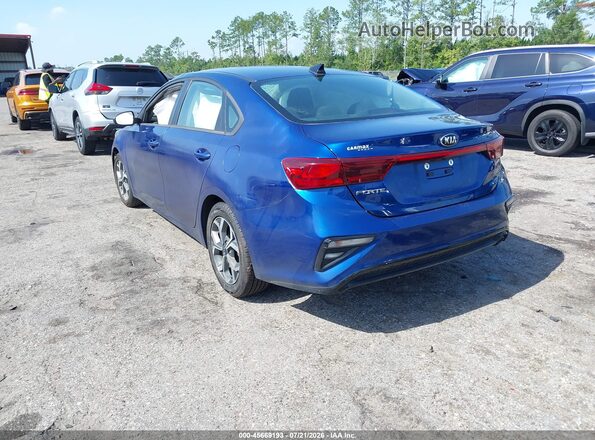 3KPF24AD2ME394577 2021 KIA FORTE Blue Հետևի ձախ