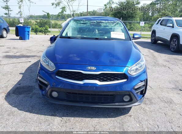 3KPF24AD2ME394577 2021 KIA FORTE Blue Սարքավորումների վահանակի տեսք