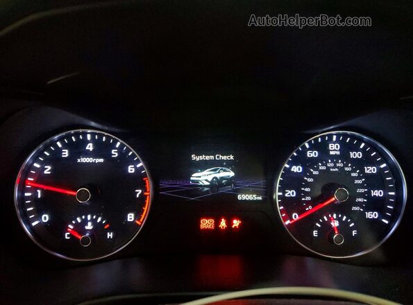 3KPF24AD2NE417888 2022 KIA FORTE Красный Вид щитка приборов