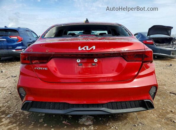 3KPF24AD2PE509876 2023 KIA FORTE Red უკანა ხედი