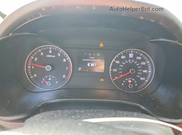 3KPF24AD3KE048440 2019 KIA FORTE Синий Вид щитка приборов
