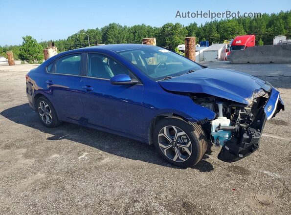 3KPF24AD3KE048440 2019 KIA FORTE Синий Передняя правая четверть