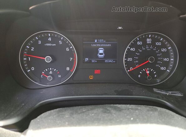 3KPF24AD3KE060510 2019 KIA FORTE Red Вид щитка приладів