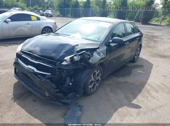 3KPF24AD3KE130720 2019 KIA FORTE Black Առջևի ձախ երեք քառորդ տեսարան