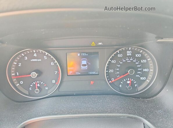 3KPF24AD3LE184049 2020 KIA FORTE White ხელსაწყოთა პანელის ხედი