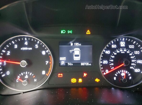 3KPF24AD3LE238577 2020 KIA FORTE Красный Вид щитка приборов
