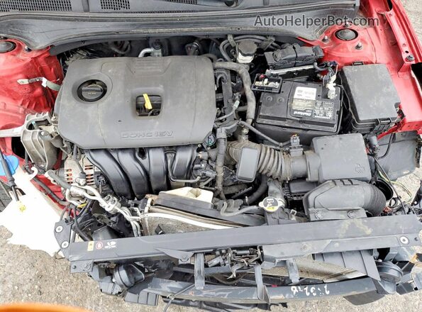 3KPF24AD3LE238577 2020 KIA FORTE Красный Вид задней части салона