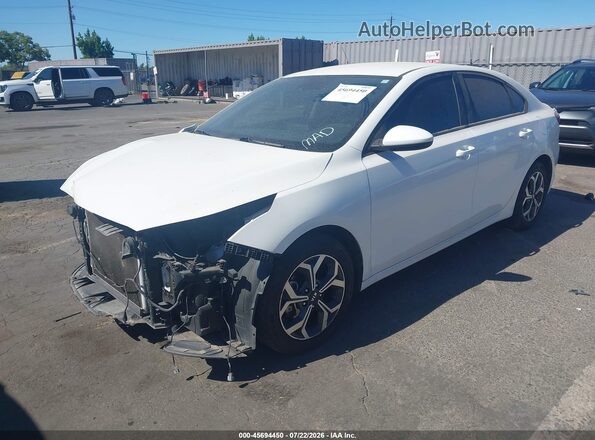 3KPF24AD3LE256206 2020 KIA FORTE White წინა მარცხენა ხედი სამი მეოთხედიდან