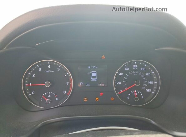3KPF24AD3ME389789 2021 KIA FORTE Белый Вид щитка приборов