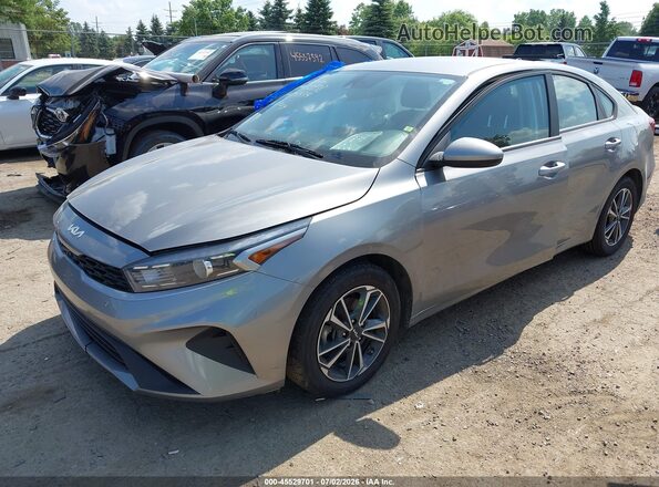 3KPF24AD3NE491434 2022 KIA FORTE Gray წინა მარცხენა ხედი სამი მეოთხედიდან