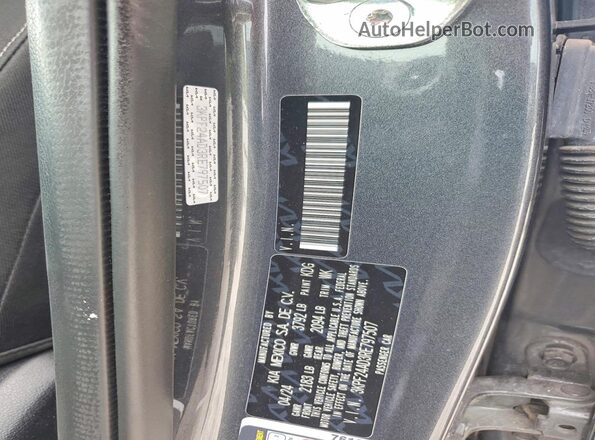 3KPF24AD3RE797507 2024 KIA FORTE Gray VIN sticker view