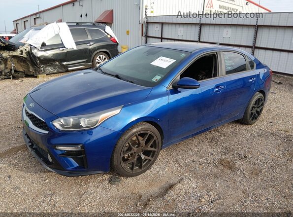 3KPF24AD4KE031100 2019 KIA FORTE Blue Vista tres cuartos delantera izquierda