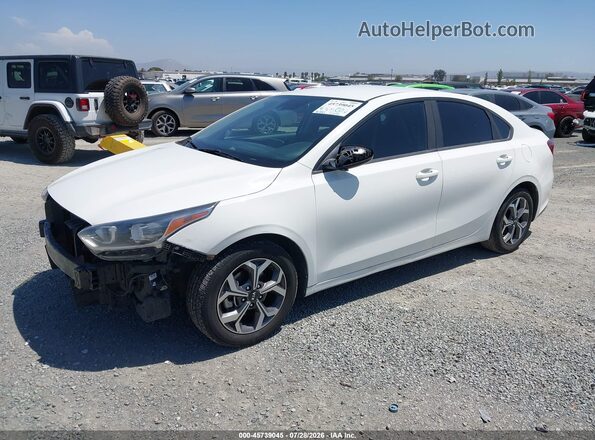 3KPF24AD4KE109231 2019 KIA FORTE Белый Передняя левая четверть